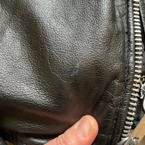 Vintage Berman's Leather 80's Motorcycle Jacket Size Small - Picture 10 of 16